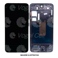 TELA DISPLAY SAMSUNG S23 S911 C/ARO GRAFITE ORI NACIONAL