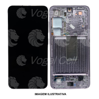 TELA DISPLAY SAMSUNG S23 S911 C/ARO ROSA RETIRADA NACIONAL