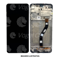TELA DISPLAY SAMSUNG A21 / A215 C/ ARO ORIGINAL CH