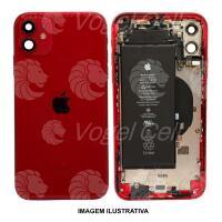 CARCAÇA IPHONE 11 VERMELHA COM BATERIA RETIRADA