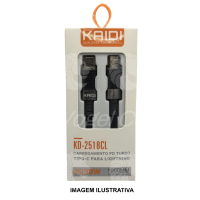 CABO USB KAIDI TIPO C PARA  IPHONE  KD-2518CL PD30W