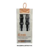 CABO USB KAIDI TIPO C PARA TIPO C KD-2518CC PD60W