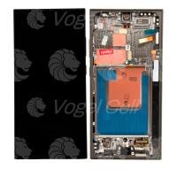 TELA DISPLAY SAMSUNG S24 ULTRA SM-S928 C/ ARO PRETO PREMIUM VIBE