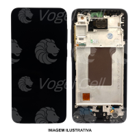 TELA DISPLAY SAMSUNG A35 5G A356 C/ ARO AZUL OLED VIBE