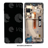 TELA DISPLAY MOTOROLA MOTO EDGE 20 PRO / XT2153 C/ ARO AZUL ESCURO VIVID