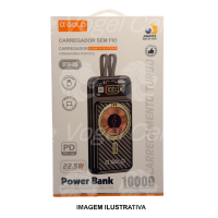 CARREGADOR PORTÁTIL POWER BANK 10000 MAH OXGOLD PRO BTE-26