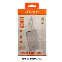 CARREGADOR PORTÁTIL POWER BANK 10000MAH OXGOLD BTE-28