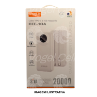 CARREGADOR PORTÁTIL POWER BANK 20000 MAH OXGOLD BTE-10A