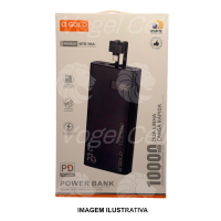 CARREGADOR PORTÁTIL POWER BANK OXGOLD BTE-16A 10000MAH