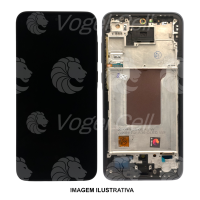 TELA DISPLAY SAMSUNG A35 5G A356 C/ ARO AZUL KBS OLED (6 MESES DE GARANTIA)