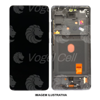 TELA DISPLAY SAMSUNG S20 FE G780 C/ ARO AZUL MARINHO KBS OLED (6 MESES DE GARANTIA)