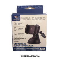 SUPORTE VEICULAR UNIVERSAL EXPLOITER CJ04 3 in 1