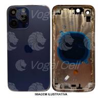 CARCAÇA TRANSFORMAÇÃO IPGONE XR P/ IPHONE 14 PRO ROXA 1 LINHA