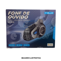 FONE DE OUVIDO BLUETOOTH PARA CAPACETE IT BLUE LE-2474
