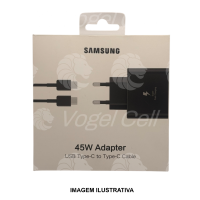 CARREGADOR  SAMSUNG 45W  ADAPTER TIPO C TIPO C