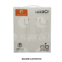 CABO HMASTON TURBO 65W TIPO C + TIPO C HB16-CC
