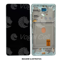 TELA DISPLAY SAMSUNG S20 FE G780 C/ ARO VERDE OLED VIBE