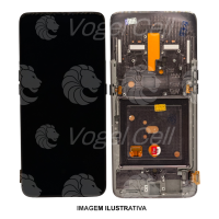 TELA DISPLAY SAMSUNG A80 COM ARO  PRETO NACIONAL