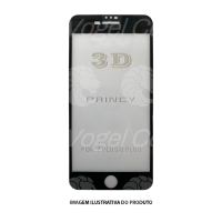 PELÍCULA DE VIDRO 3D IPHONE 6 PLUS  7 PLUS / IPHONE 8 PLUS PRETA