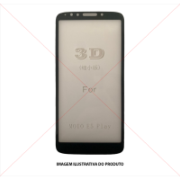 PELÍCULA DE VIDRO 3D MOTO E5 PLAY PRETA