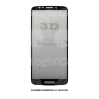 PELÍCULA DE VIDRO 3D MOTOROLA MOTO G6 PLAY/E5 PRETA