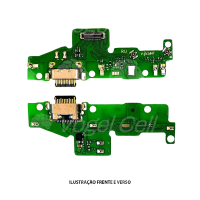 PLACA COM CONECTOR DE CARGA MOTOROLA MOTO G60