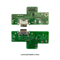 PLACA COM CONECTOR DE CARGA MOTOROLA MOTO G8