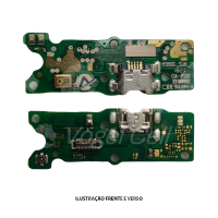 SUB PLACA COM CONECTOR DE CARGA MOTOROLA MOTO E6 PLAY