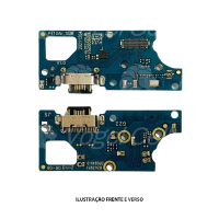 SUB PLACA COM CONECTOR DE CARGA MOTOROLA MOTO G22