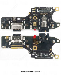 SUB PLACA COM CONECTOR DE CARGA XIAOMI NOTE 9