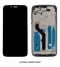 TELA DISPLAY MOTOROLA MOTO G7 PLAY  S / ARO XT1952 PRETO ORI CH