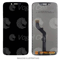 TELA DISPLAY MOTOROLA MOTO G7 PLAY / XT1952 PRETO ORI CH