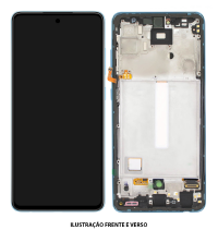 TELA DISPLAY SAMSUNG A52 5G A526 C/ARO AZUL ORIGINAL CH
