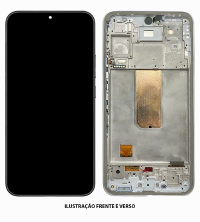 TELA DISPLAY SAMSUNG A54 5G / A546 C/ ARO PRATA ORIGINAL NACIONAL