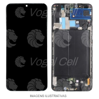 TELA DISPLAY SAMSUNG A70 / A705 C/ ARO ORIGINAL CH