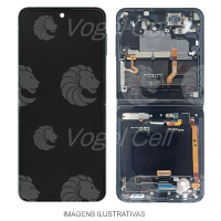 TELA DISPLAY SAMSUNG GALAXY Z FLIP 3 F711 C/ ARO PRETO RETIRADA NACIONAL