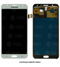 TELA DISPLAY SAMSUNG J7 / J700 BRANCO ORIGINAL CH