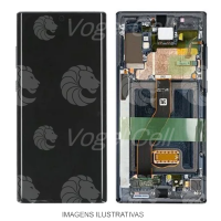 TELA DISPLAY SAMSUNG NOTE 10 N970 C/ ARO GRAFITE RETIRADA NACIONAL