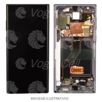 TELA DISPLAY SAMSUNG NOTE 10 PLUS N975 C/ ARO GRAFITTE ORIGINAL NACIONAL