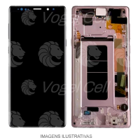 TELA DISPLAY SAMSUNG NOTE 9 N960 C/ ARO LILAS NACIONAL