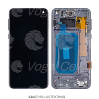 TELA DISPLAY SAMSUNG S10E G970 PRATA C/ ARO RETIRADA NACIONAL