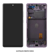 TELA DISPLAY SAMSUNG S20 FE G780 C/ ARO PRATA ORIGINAL NACIONAL
