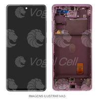 TELA DISPLAY SAMSUNG S20 FE G780 C/ ARO LILAS RETIRADA NACIONAL