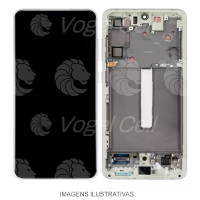 TELA DISPLAY SAMSUNG S21 FE G990 C/ ARO GRAFITE RETIRADA NACIONAL