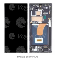 TELA DISPLAY SAMSUNG S23 ULTRA SM-S918B ORIGINAL NACIONAL C/ARO GRAFITE