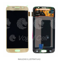 TELA DISPLAY SAMSUNG S6 EDGE G925 DOURADO ORIGINAL CH