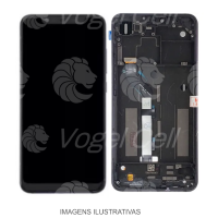 TELA DISPLAY XIAOMI MI 8 C/ ARO PRETO NACIONAL