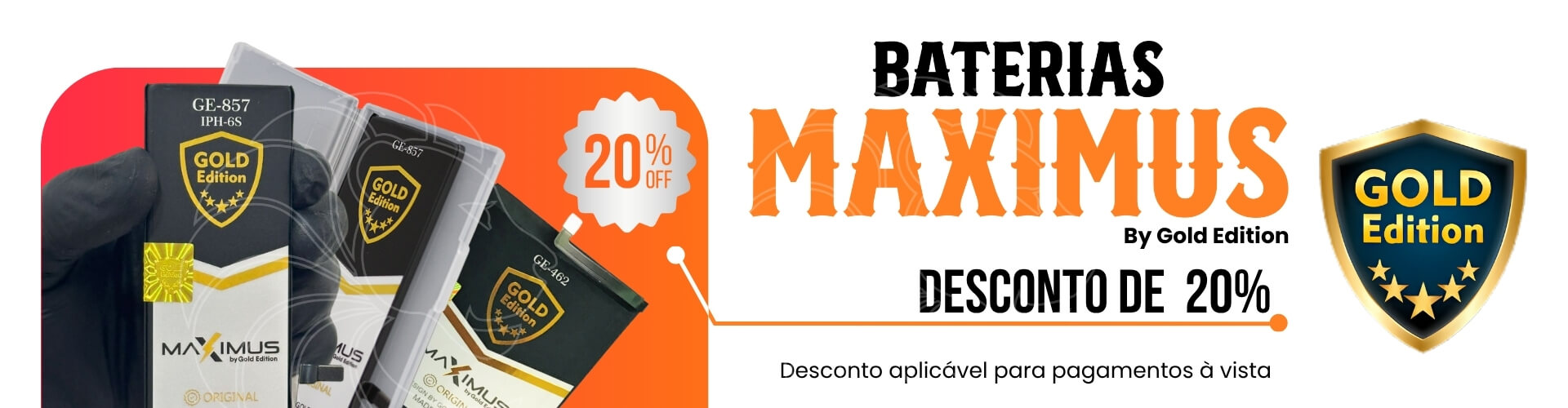 Bateria Gold com Desconto